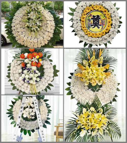 山东青岛平度市东阁街道下袁家村花圈速递